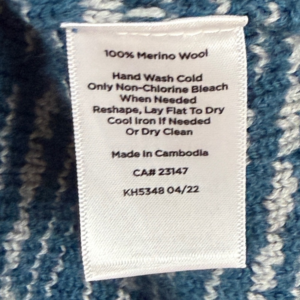 Talbots Pure Merino Wool Cardigan Classic Plaid Button Front M Old Money Capsule - Picture 4 of 7